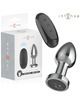 intense - anal plug 10 vibrations metal with remote control m