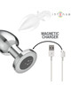 intense - plug anal 10 vibraciones metal con control remoto l