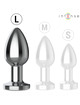 intense - plug anal 10 vibraciones metal con control remoto l