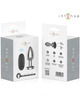 intense - plug anal 10 vibraciones metal con control remoto l