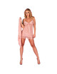 livco corsetti fashion - hyeona 1710 babydoll + tanga rosa s