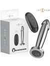 intense - plug anal 10 vibraciones metal en forma de dildo con control remoto m