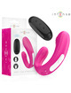 intense - janet dual u-shaped stimulator and vibrator with remote control pink