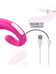 intense - janet dual u-shaped stimulator and vibrator with remote control pink