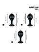 addicted toys - set of 3 anal plug silicone with jewel