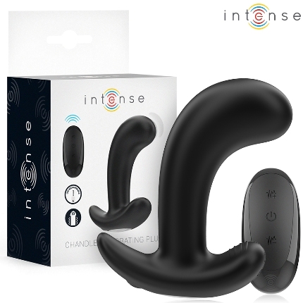 intense - chandler anal plug 10 vibrations black remote control