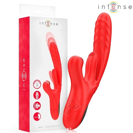 intense - karol multifunction vibrator thrust stimulation stimulating waves red