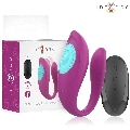intense - annie u-shaped vibrator and stimulator purple remote control