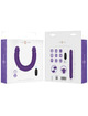 intense - gunter dildo double vibrator 40 cm purple remote control