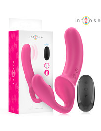 intense - amy double vibrator 20 cm pink remote control