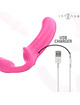Strap On Intense Amy Strapless com Vibração e Comando Rosa 20 cm