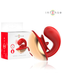 intense - mariah vibrator stimulator in u shape 10 vibrations red