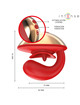 intense - mariah vibrador estimulador en forma de u 10 vibraciones rojo