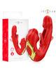 Vibrador Intense Nathy com Estimulador de Clitóris Vermelho