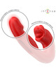 Vibrador Intense Nathy com Estimulador de Clitóris Vermelho