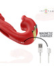 intense - nathy double vibrator with multifunction stimulating mouth red