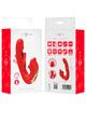Vibrador Intense Nathy com Estimulador de Clitóris Vermelho