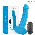 intense - phoebe realistic vibrator 10 vibrations blue remote control