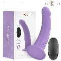 intense - eddie vibrador 17,5 cm 10 vibraciones morado control remoto