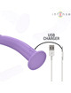 Intense - eddie vibrador 17,5 cm 10 vibraciones morado control remoto