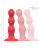 Intense - cody vibrador con ventosa rojo control remoto