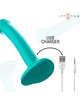 Intense - katie vibrator with suction cup 10 vibrations blue remote control