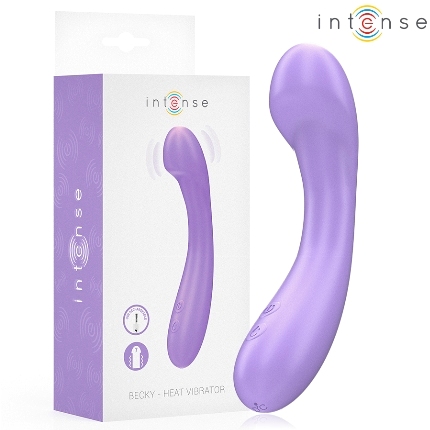 intense - becky vibrator 19 cm heatable 7 vibrations purple
