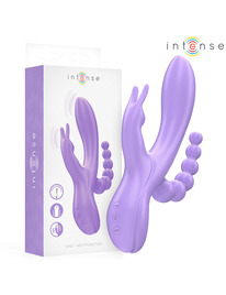 intense - miko triple vibrador rabbit estimulador anal 7 vibraciones morado