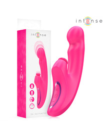 intense - emi vibrator 13.5 cm multifunction 3 in 1 10 vibrations pink