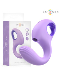 Vibrador Intense Baxter com Estimulador de Clitóris Roxo