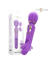 intense - christy vibrador wand con lengua giratoria