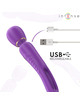 intense - christy vibrador wand con lengua giratoria