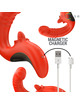 intense - paulina vibrator and stimulator in u shape red
