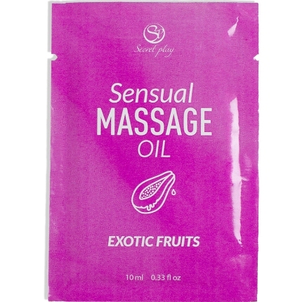 secretplay - single-dose exotic fruits massage oil 10 ml