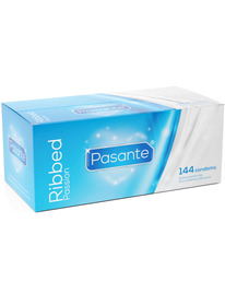 144x Preservativo Pasante Passion Caneladas