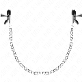 kink - flat chain nipple clamps silver 34 cm