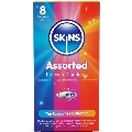skins - assorted premium condoms pack 8