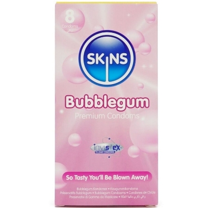 8x Preservativos Skins Premium Bubblegum