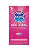 8x Preservativos Skins Premium Dots Ribs