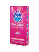 8x Preservativos Skins Premium Dots Ribs