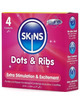 4x Preservativos Skins Premium Dots Ribs