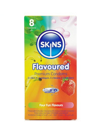 8x Preservativos Skins Premium Multi Sabores