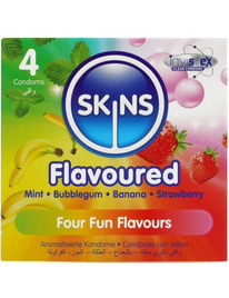 4x Preservativos Skins Premium Multi Sabores