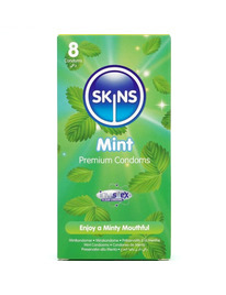 8x Preservativos Skins Premium Mint