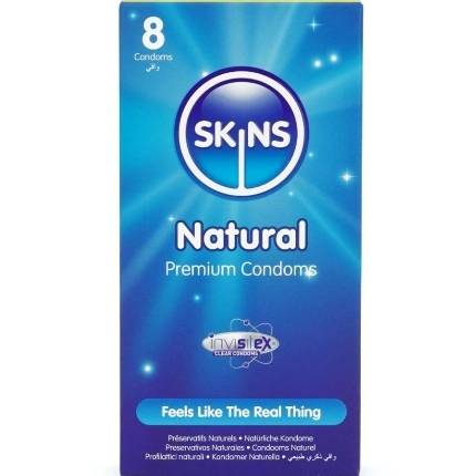 skins - natural premium condoms pack 8
