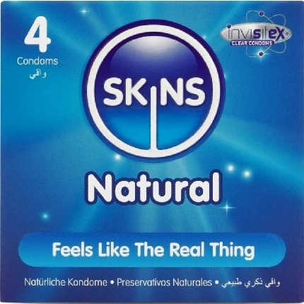 skins - natural premium condoms pack 4