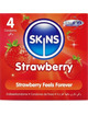 4x Preservativos Skins Premium Morango