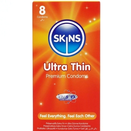 skins - ultra thin premium condoms pack 8