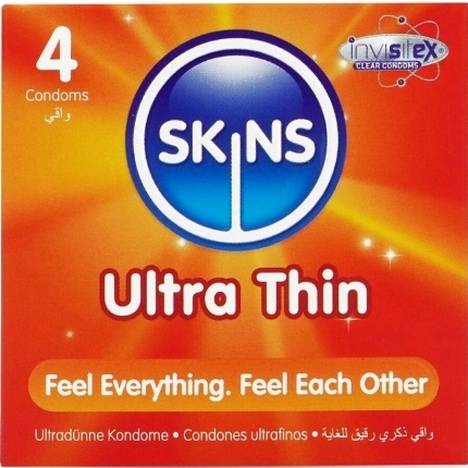 skins - ultra thin premium condoms pack 4