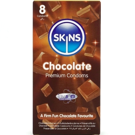 8x Preservativos Skins Premium Chocolate